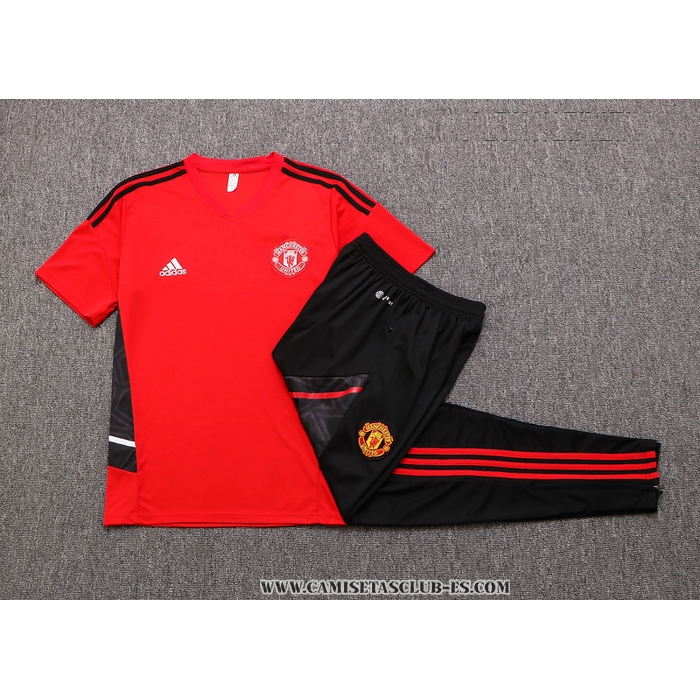 Chandal del Manchester United 22-23 Manga Corta Rojo